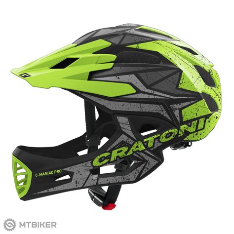 Cratoni C Maniac For Helmet Black Grey Lime Matte Mtbiker Shop