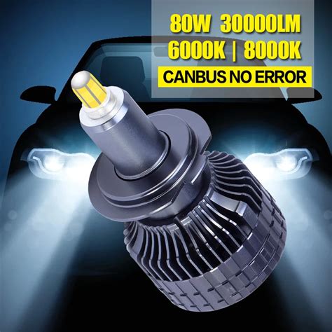 Carshark 9012 Hir2 H7 Led Bulbs Canbus Super 30000lm H1 H8 H9 H11 Car Headlight Lamps Ice 12v