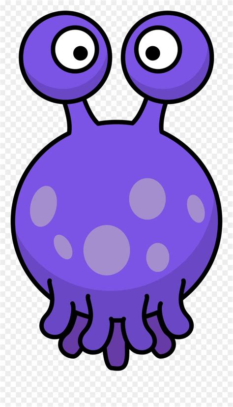 Download Clipart Floating Silly Alien With Tentacles - Cartoon Alien ...