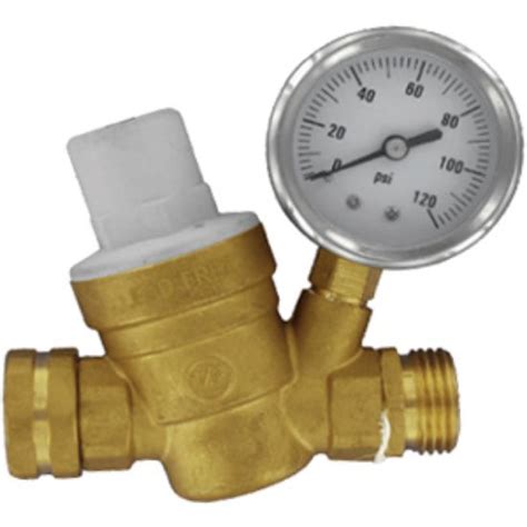 Valterra Brass Preset Psi Fresh Water Pressure Regulator W Gauge A