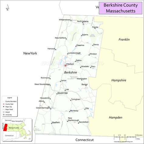 Berkshire County Map Massachusetts Where Is Located Cities Population Highways And Facts