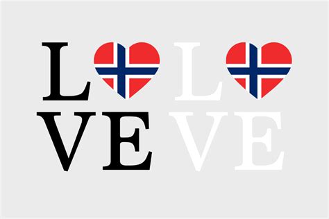 Norway Flag Love Norway Svg Png Graphic By The Digital Garage · Creative Fabrica