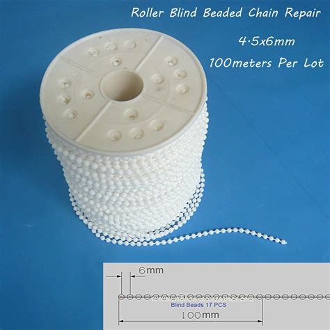 Roller And Roman Shade Blind Beaded Chain Cordwhite Plastic Roller