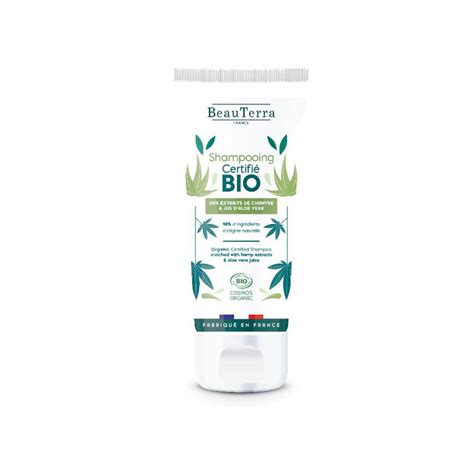 Shampoing Aux Extraits De Chanvre Et Jus D Aloe Vera Bio BeauTerra