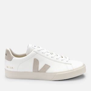 Veja Women S Campo Chrome Free Leather Trainers Extra White Black