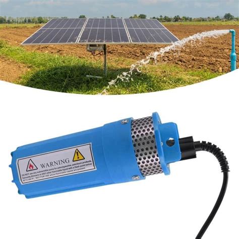 VGEBY Pompe à eau solaire immergée 24V pour puits profonds 6 5L