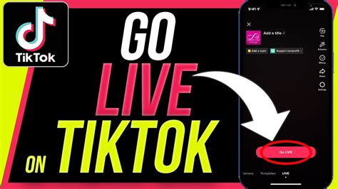 How To Go Live On Tiktok Youtube