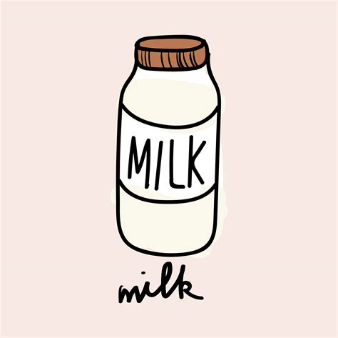 Illustration Of Milk Bottle Vector Download Free Vectors Clipart Graphics And Vector Art