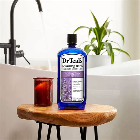 Girls Fashion And Beauty Dr Teals Foaming Bath With Pure Epsom Salt Soothe And Sleep With