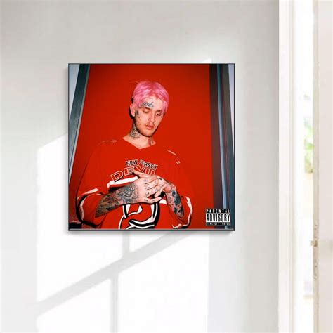 Lil Peep Hellboy Music Album Cover Canvas Poster | Etsy