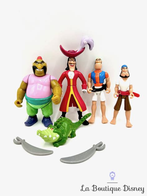 Figurines Capitaine Crochet Pirates Tic Tac Crocodile Disney Heroes