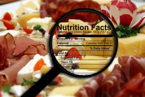 Nutrition facts on food stock photo. Image of facts - 183444380