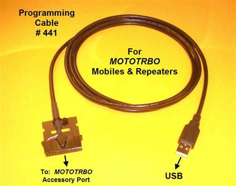 Programming Cable 441 Motorola Mototrbo Xpr4550 Xpr4580 Xpr5350