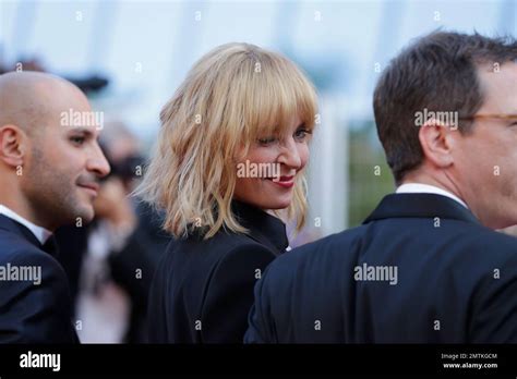 Actress And Jury Member Uma Thurman Centre Poses For Photographers