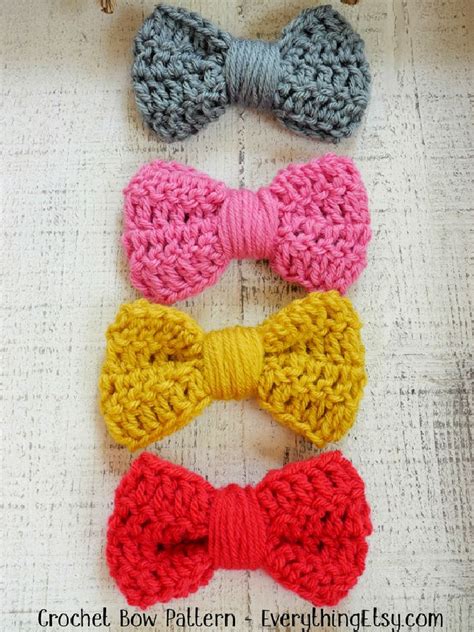 25 Free Crochet Bow Patterns PDF Pattern