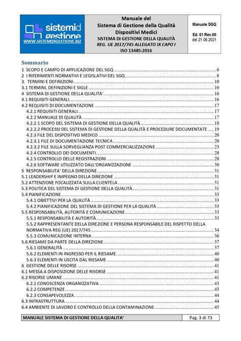 Kit Documentale Manuale Sistema Di Gestione Della Qualita Conforme Al