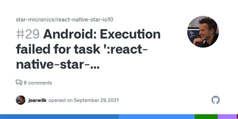 Android Execution Failed For Task React Native Star Io