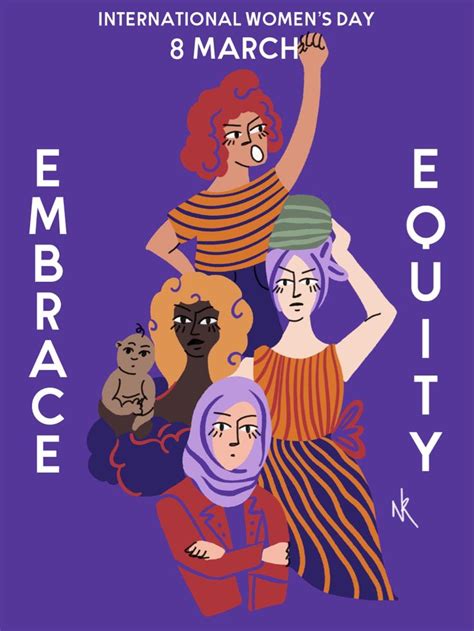 International Womens Day Embrace Equity Illustration Illustration