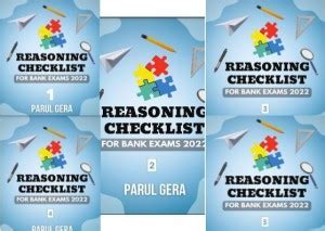 Reasoning Checklist 1 To 5 FOR BANK EXAMS 2022 By Parul Gera AND ALL