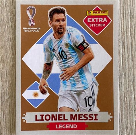 Panini Extra Sticker Lionel Messi Bronce Legend Argentina Cuotas Sin