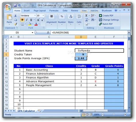 Gpa Calculator Download Screenshots