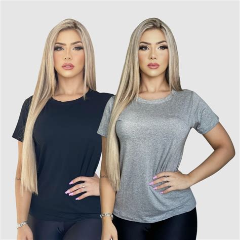 Kit Blusinha Feminina Babylook Basic Lisa Shopee Brasil