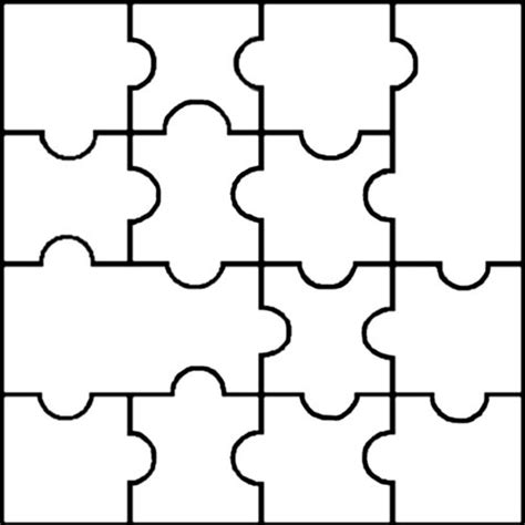 Jigsaw Puzzle Templates Free Printable Clipart Best