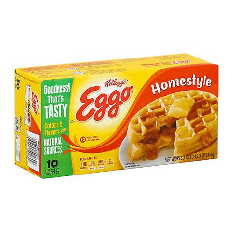 Kellogg S Eggo Waffles Homestyle 12 3oz Waffles Edwards Food Giant