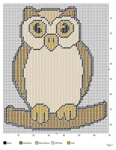 Pin On Owls In Plastic Canvas