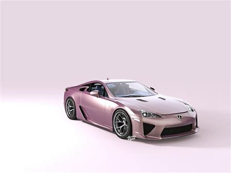 Lexus LFA Remains Mighty Even When Looking Digitally Pretty in Porsche “Pink” - autoevolution