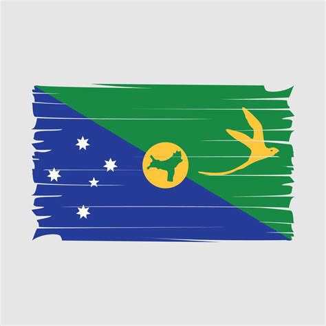 Christmas Islands Flag Vector Vector Art At Vecteezy