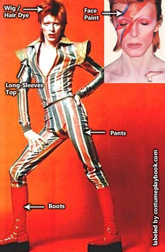 Ziggy Stardust David Bowie Costume Guide Costume Playbook Cosplay