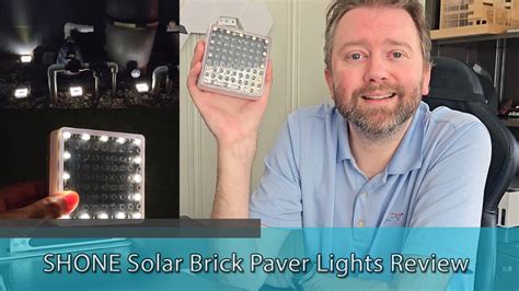 Light Up Your Sidewalk Shone Solar Brick Paver Lights Review Youtube