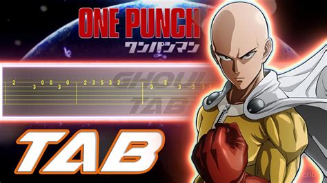 One Punch Man Opening The Hero Guitar Tab 譜 Tutorial YouTube