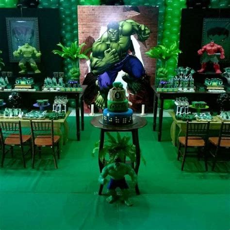 Hulk Tema e Decoração de Festa de Aniversário Festa tema hulk Hulk