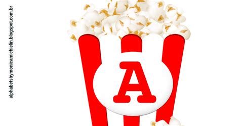 Alphabets by Monica Michielin: PIPOCA ALFABETO (POPCORN ALPHABET PNG ...