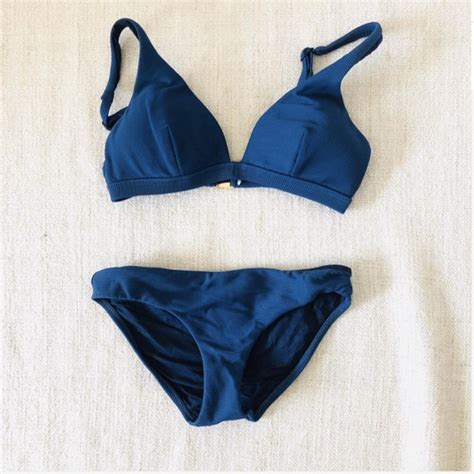 Repop Isola Megan Gale Ribbed Blue Bikini This Depop
