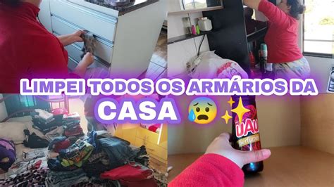 Limpei O Arm Rio Da Cozinha Limpei E Organizei O Guarda Roupa Youtube