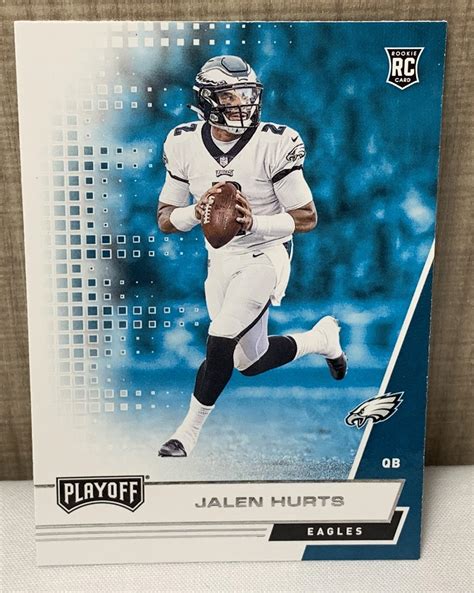 At Auction Panini Playoff Jalen Hurts Rookie Card