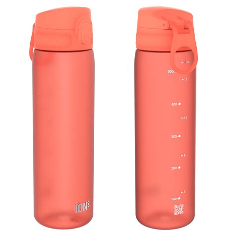 Butelka Na Wodę Bidon Do Wody Ion8 Bpa Free Z Atest Pzh Coral 0 5 L