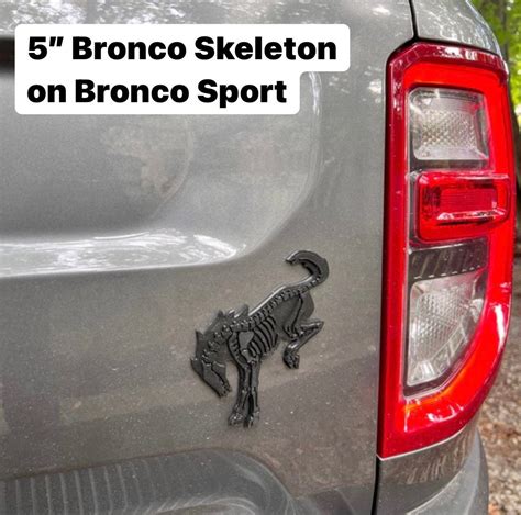 Ford Bronco Skeleton Emblem And Badge Calling All Bronco Etsy Canada