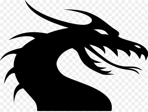 Free Dragon Head Silhouette, Download Free Dragon Head Silhouette png ...