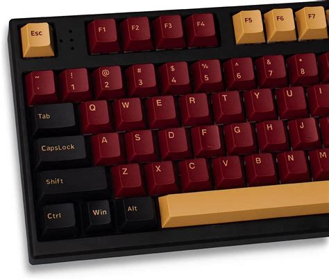 Buy Red Samurai Keycaps Set 164 Keys Pbt Doubleshot Keycaps Cherry