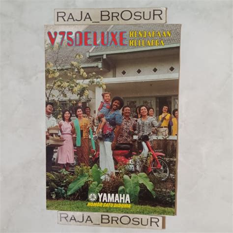 Jual Poster Brosur Katalog Leaflet Jadul Lawas Yamaha V V Deluxe