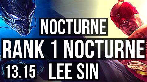 NOCTURNE Vs LEE SIN JNG Rank 2 Rank 1 Nocturne 67 Winrate 9 1 1