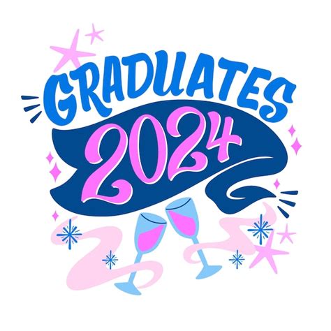 Premium Vector Hand Drawn Class Of 2024 Lettering