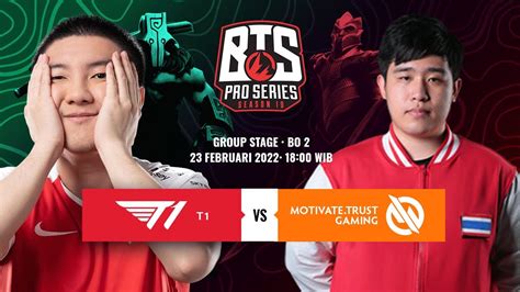 Dota 2 Live T1 Vs Motivate Trust Gaming Bts Pro Series Season 10