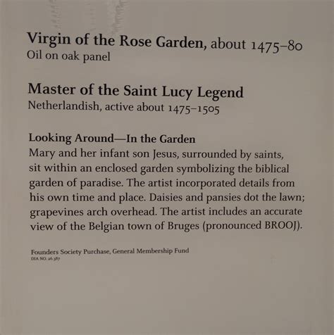 Master Of The St Lucy Legend