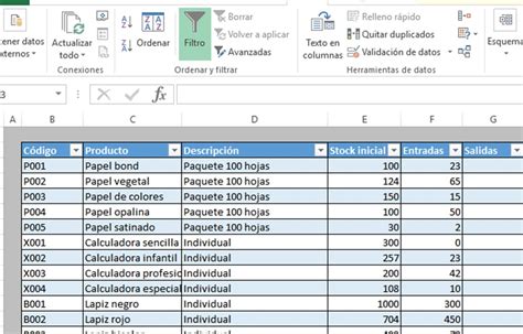 Cómo hacer un inventario en Excel paso a paso