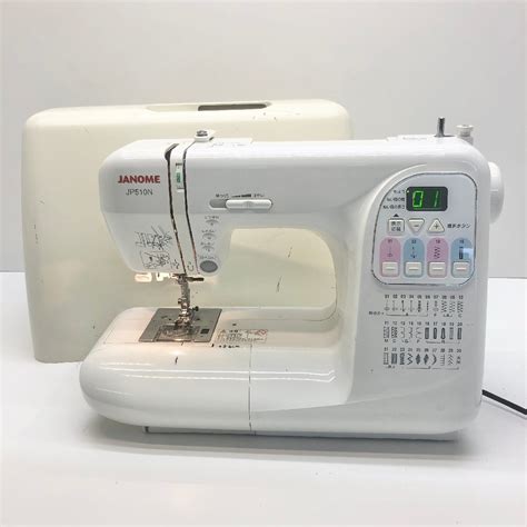 【傷や汚れあり】 【ジャンク品 通電ok】janome ジャノメ ミシン 本体 ハンドクラフト 裁縫 手工芸 白 ホワイト Jp510n